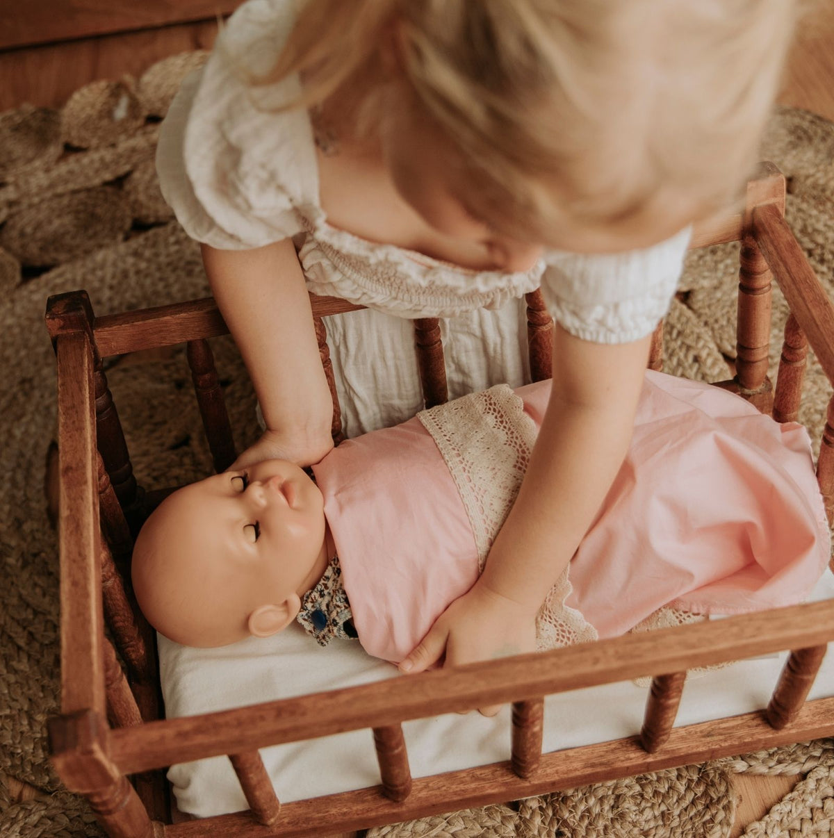 Buttercup Pink Dolly Blanket