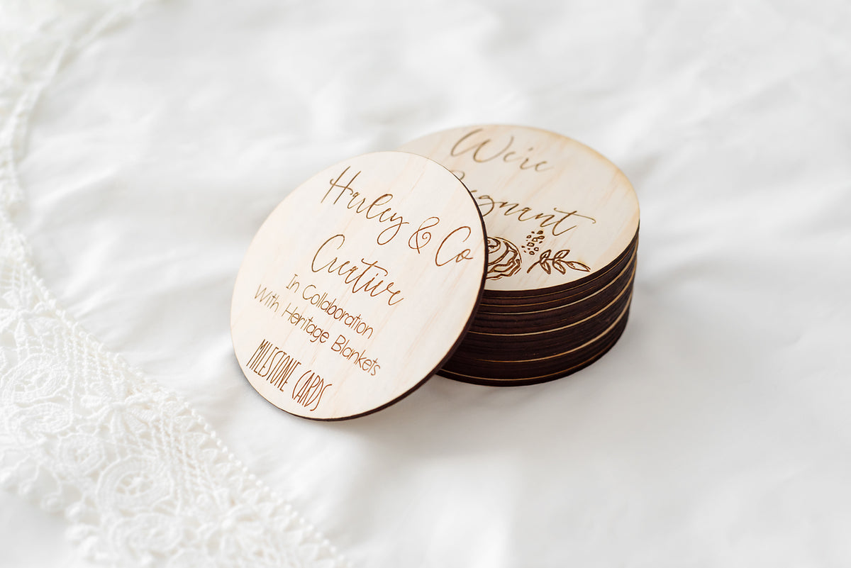 Heritage Milestone Wooden Discs