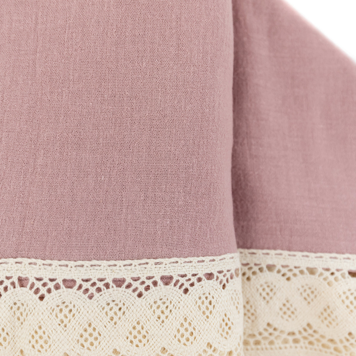 Dusty Pink Premium Cheesecloth Heritage Blanket